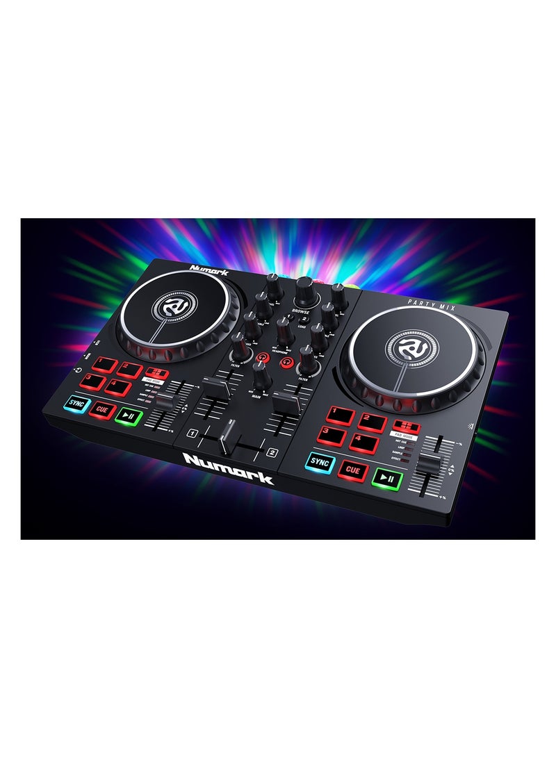 Numark Numark Party Mix II DJ Controller with Built-In Light Show  - Image 1