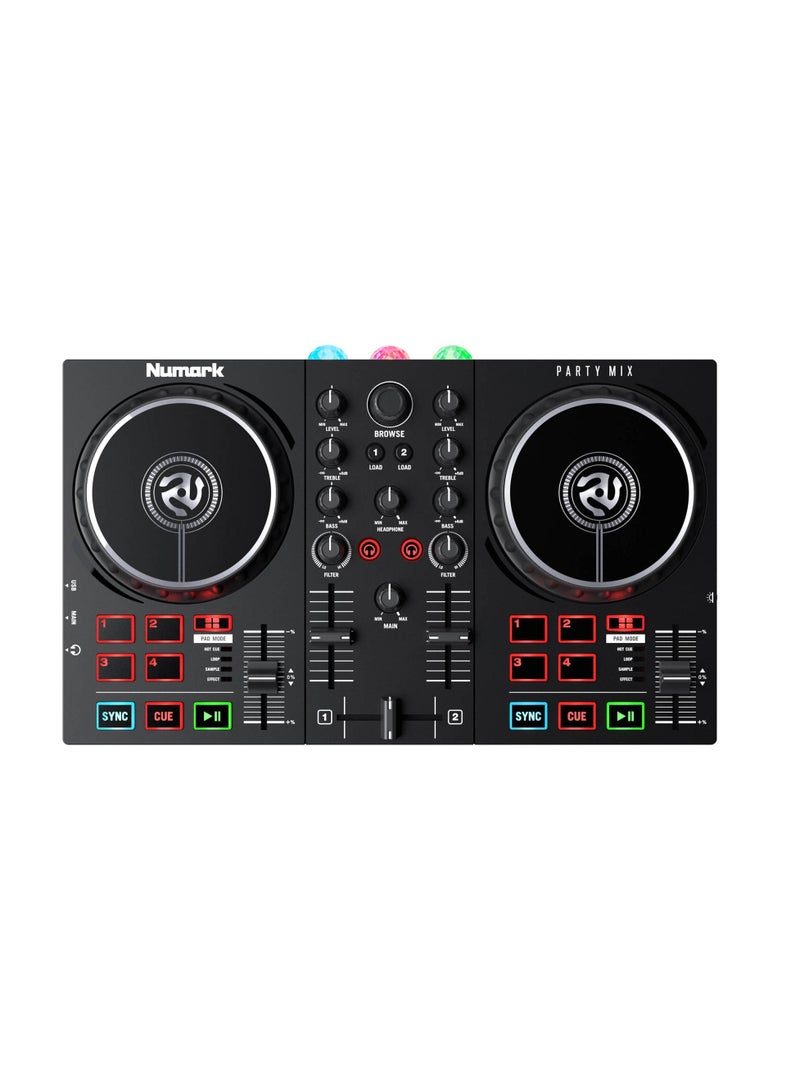 Numark Numark Party Mix II DJ Controller with Built-In Light Show  - Image 3