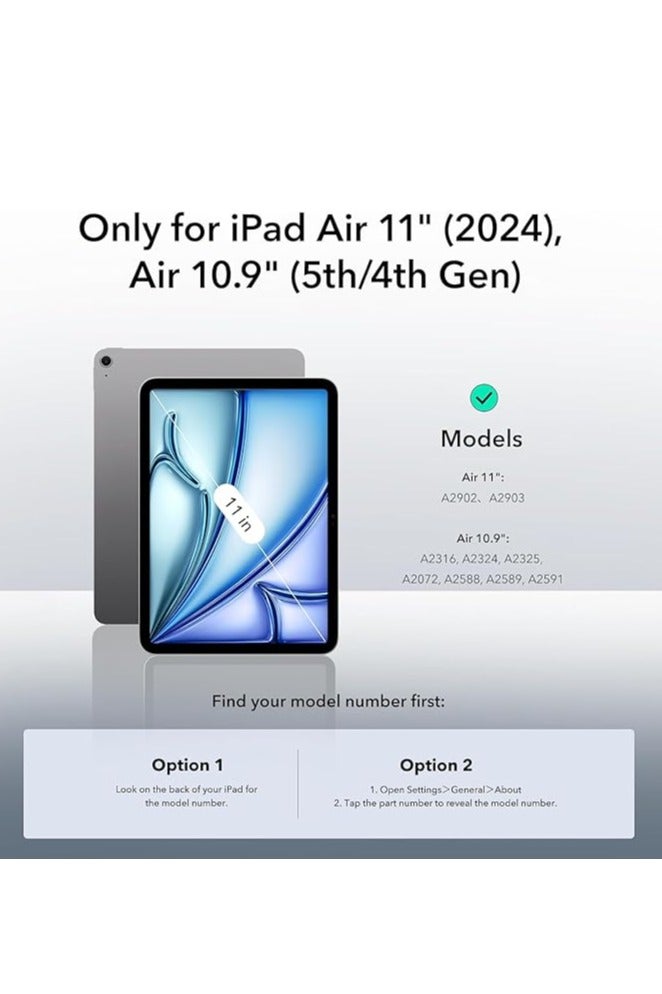 Case for iPad Air 2025 (7th Generation) M3 11-Inch /M2(2024), iPad Air 5/4 (2022/2020 5th/4th), Anti-Fingerprints, Anti-Fall Drop Protection, Slim TPU Clear Transparent Back Protective Cover with Soft Silicone Raised Edge (Clear) - Image 2