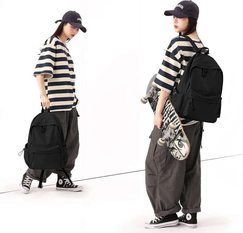 HALFMOON Unisex Anti-Theft College Bag for Girls Boys Men Women | 14 inch, Stylish and Trendy Collage Backpack Bags Man Woman Office use with Anti Theft Pocket & Small Pockets Inside - Image 5