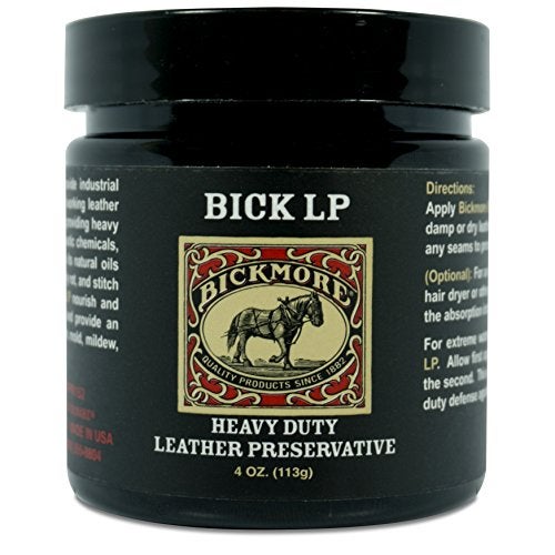 Bickmore Leather Conditioner, Scratch Repair Bick LP 4oz - Heavy Duty LP Leather Preservative | Leather Protector, Softener and Restorer Balm for Dry, Cracked, and Scratched Leather | Made in USA - Image 1
