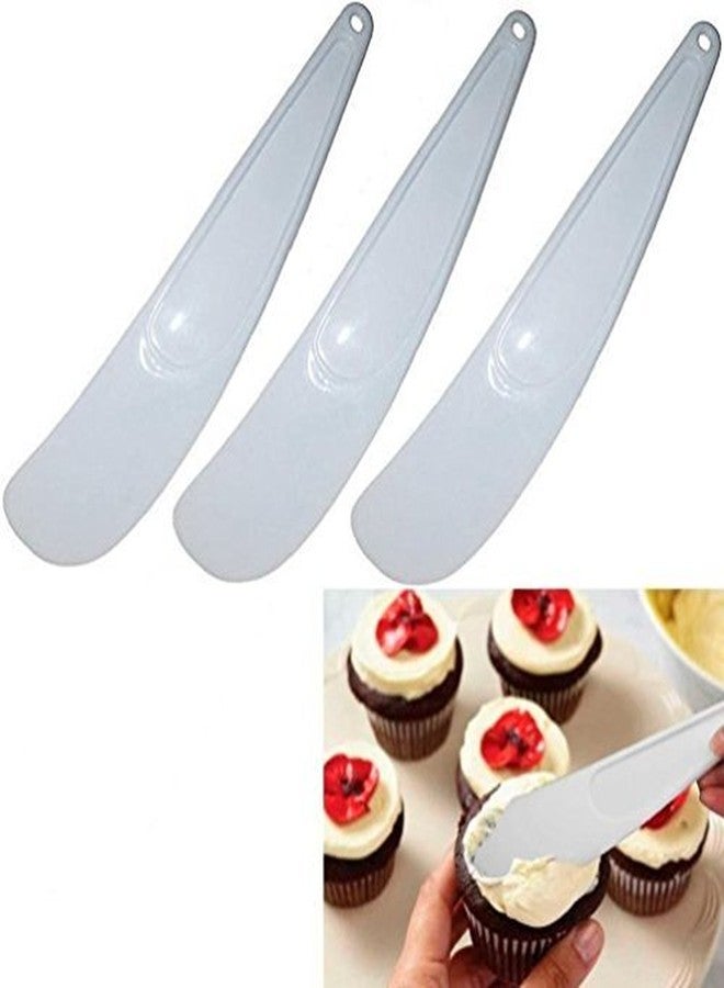 Chef Craft Set of 3 Viennese Spatula for Spreading, Smoothing, Lifting, Folding, Scraping - Image 1