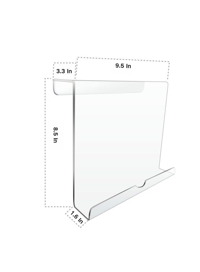 Qsxou Treadmill Tablet Holder, Exercise Bike Reading Stand,Acrylic Book Holder, Clear Acrylic Stand for Tablet, Magazines and Books（8.5 x 9.5 x 3.3 Inches） - Image 4