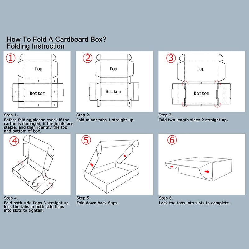 HORLIMER 12x9x4 inches Shipping Boxes Set of 20, White Corrugated Cardboard Box Literature Mailer - Image 4