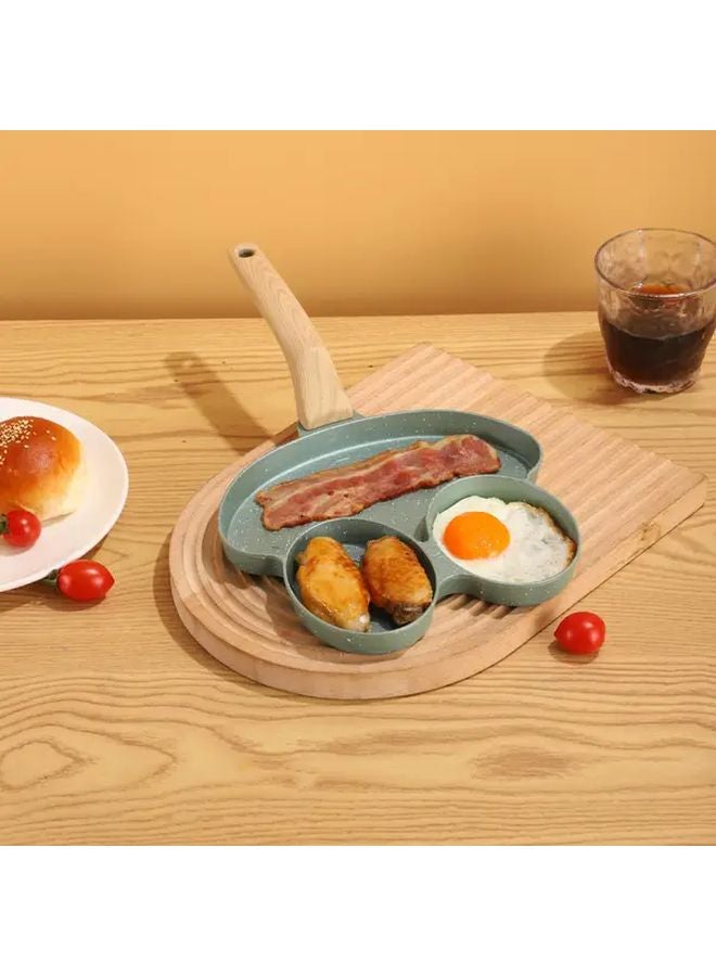 White Frog Fried Egg Pan Non Stick Ceramic Coating Cast Iron Dishwasher Safe - Image 4