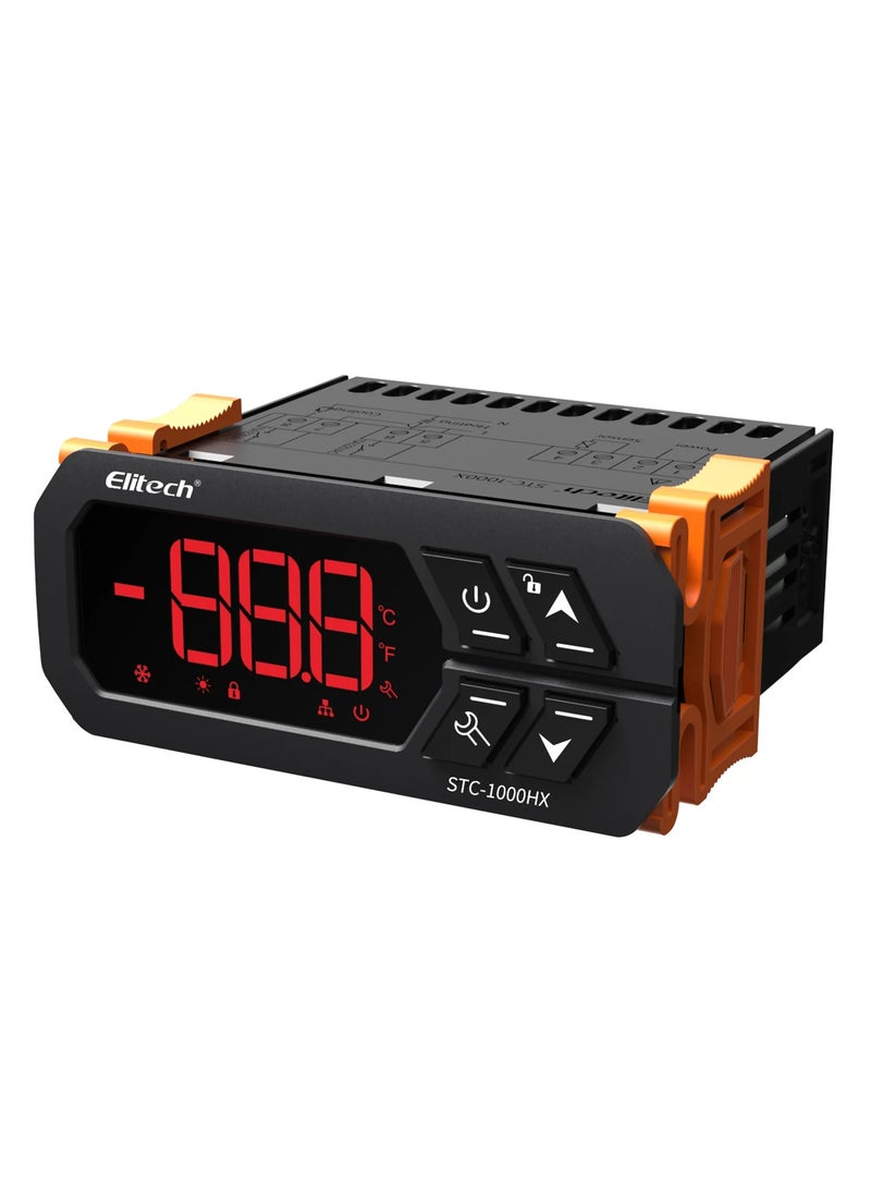 Elitech Elitech STC-1000HX Temperature Controller STC-1000 2nd Upgraded ℉⇋℃ Fahrenheit Celsius Switchable Origin Digital 110V Thermostat 2 Relays Advanced from STC-1000 New Panel 30% Larger  - Image 1