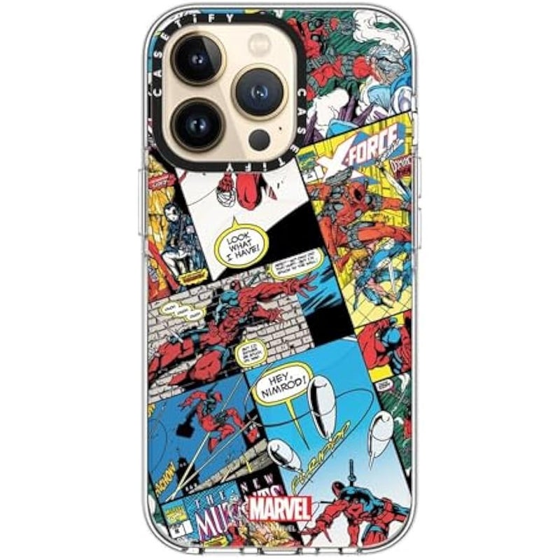Casetify Clear iPhone 13 Pro Case 【Deadpool & Wolverine Co-Lab/Not Yellowing / 6.6ft Drop Protection/Magsafe】 - Comic Collage case - Clear - Image 5