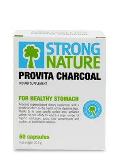ProVita PROVITA STRONG NATURE ACTIVATED CHARCOAL 250 MG 60 CAPSULES  - Image 2