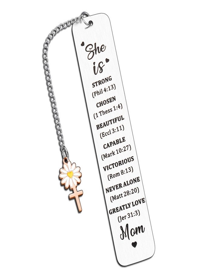 TI-EDC Gifts for Mom from Daughter Son Birthday Bible Bookmark for Women Mothers Day Valentines Christmas Gifts for Mother Mommy Mom to Be Bonus Mom Grandma from Teens Kids Book Lovers Sentimental Gift Idea - Image 1