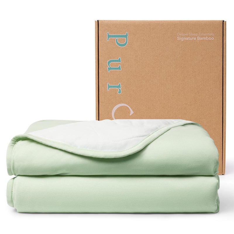 PurComfy Supersoft Toddler Comforter, Premium Bamboo Viscose Crib Blanket, Breathable 1.0 Tog Crib Quilt for All Seasons 39"Ã—55" - Image 1