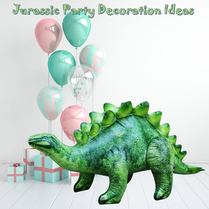 Jet Creations Stegosaurus Inflatable Dinosaur, 20" Tall x 46" Long, Emerald Green. Jurassic-Themed Toy for Ages 3+ - Perfect for Pool Play, Parties, Yard Decor, Stage or Photo Prop. 1 pc - Image 2