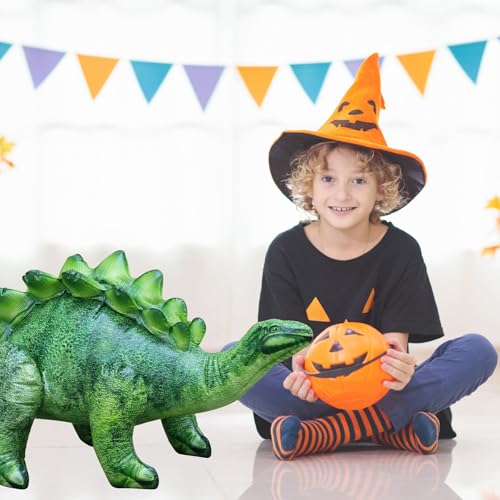 Jet Creations Stegosaurus Inflatable Dinosaur, 20" Tall x 46" Long, Emerald Green. Jurassic-Themed Toy for Ages 3+ - Perfect for Pool Play, Parties, Yard Decor, Stage or Photo Prop. 1 pc - Image 3