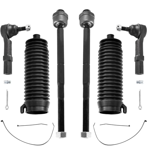 ASTARPRO 6pcs Front Inner and Outer Tie Rod Ends Complete Kit and Boots Replacement for Cadillac Escalade Chevy Avalanche Silverado Suburban Tahoe GMC Sierra Yukon XL 1500 - Image 1