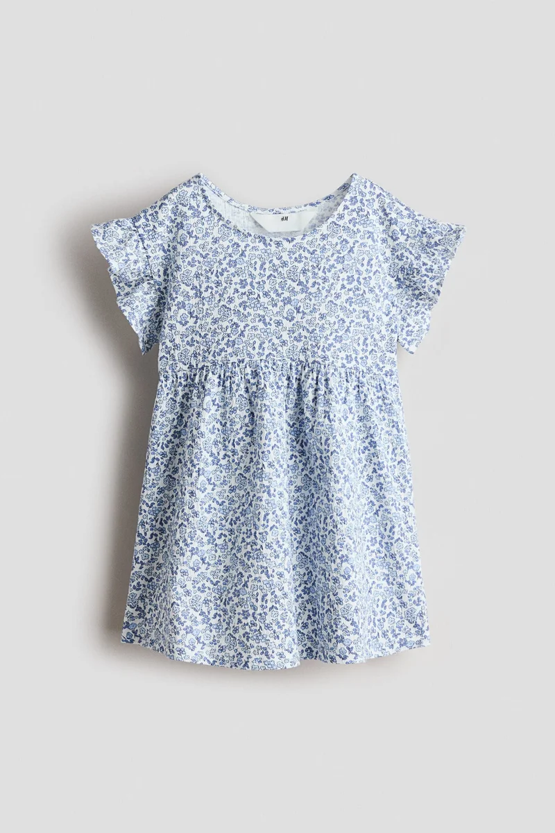 H&M Flutter-sleeved cotton dress
