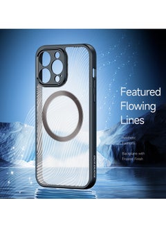 DUX DUCIS DUX DUCIS Aimo Cover for the iPhone 14 Pro mobile phone, compatible with MagSafe, a slim, transparent matte cover made of TPU, polycarbonate, polypropylene, silicone - black  - Image 3