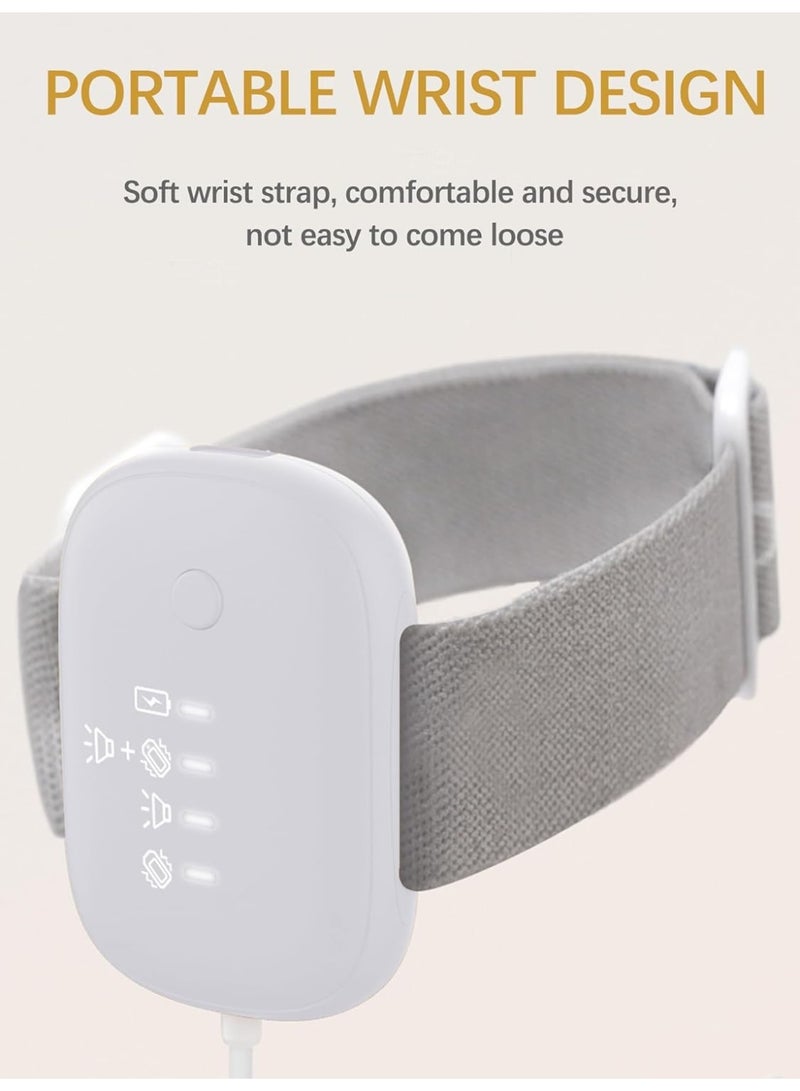 Bed Wetting Alarm for Boys Girls, Bedwetting Alarm System, USB Rechargeable, Loud Sound and Vibration, 3 Reminder Modes, Music Optional and Volume Control, Bed-wetting Sensor for Kids Adults (White) - Image 2