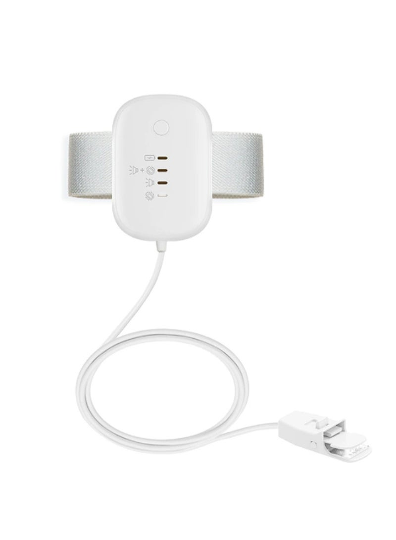 Bed Wetting Alarm for Boys Girls, Bedwetting Alarm System, USB Rechargeable, Loud Sound and Vibration, 3 Reminder Modes, Music Optional and Volume Control, Bed-wetting Sensor for Kids Adults (White) - Image 1