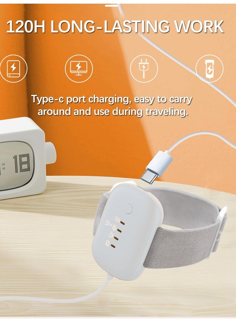 Bed Wetting Alarm for Boys Girls, Bedwetting Alarm System, USB Rechargeable, Loud Sound and Vibration, 3 Reminder Modes, Music Optional and Volume Control, Bed-wetting Sensor for Kids Adults (White) - Image 3