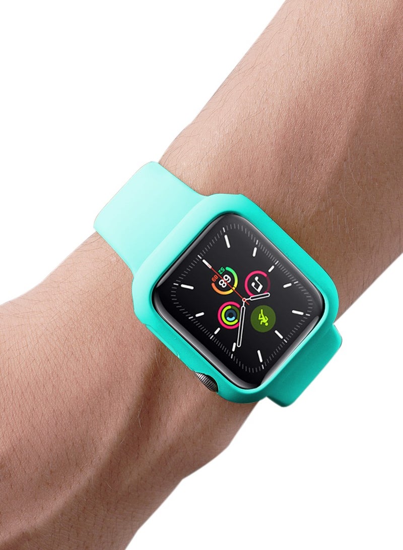 GULFLINK Silicone Watchbands 200mm Length with Protective Case Cover for Apple iWatch 7 41mm - Image 4