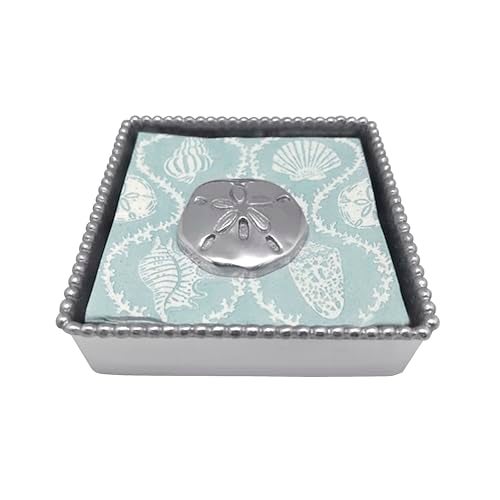Mariposa Sand Dollar Beaded Napkin Box - Image 5