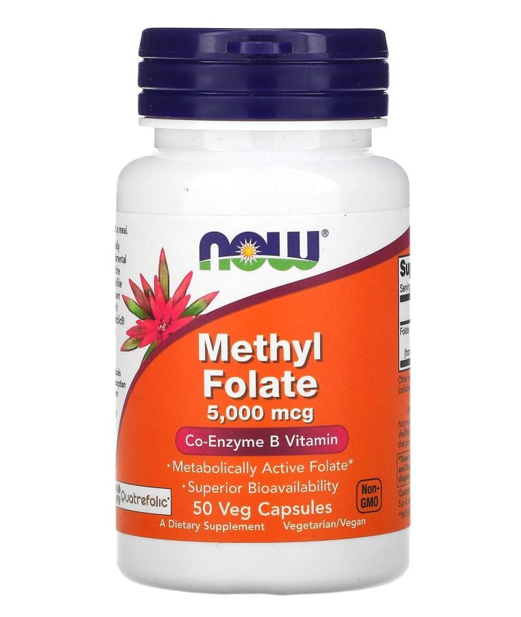 now Methyl Folate 5000 mcg 50 Veg Capsules