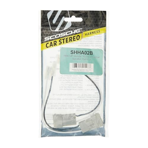 SCOSCHE SHHA02B Car Speaker Wiring Harness Connector Kit Compatible with 1990-Up Honda and Acura Vehicles ,black - Image 4