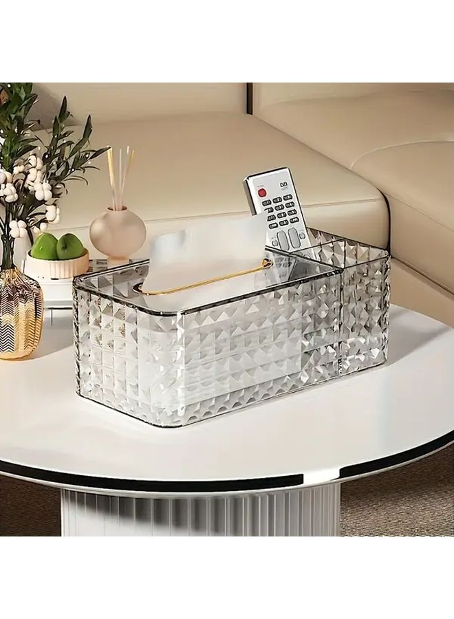 Green Remote Control Holder And Tissue Box Cover Modern Space Saving Organizer - Image 3