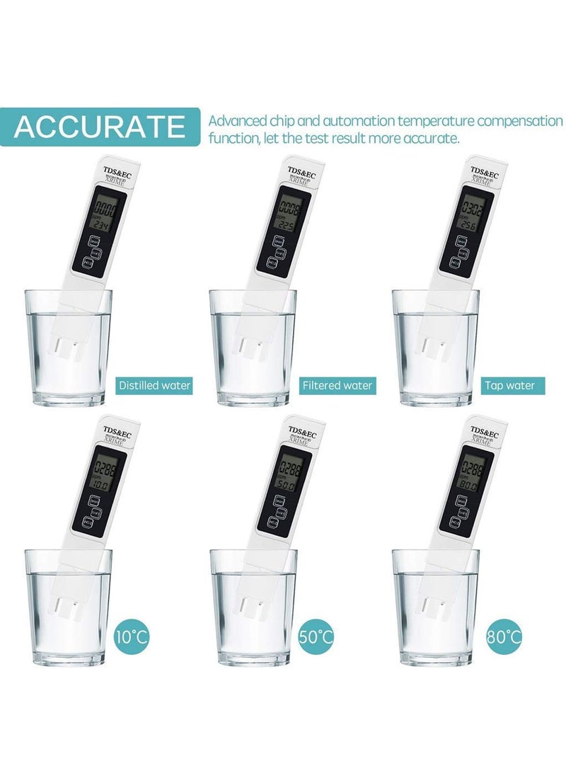 Smitex Smitex 3 in 1 LCD Tds Ec Water Temperature Meter Tester Filter Purity Pen Stick Ppm Tds Ec Meter tds Meter for ro Water Testing tds Meter for Water Testing in Home  - Image 5