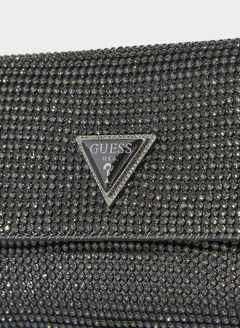 جس حقيبة كلاتش زالينا بغطاء قلاب - Image 4