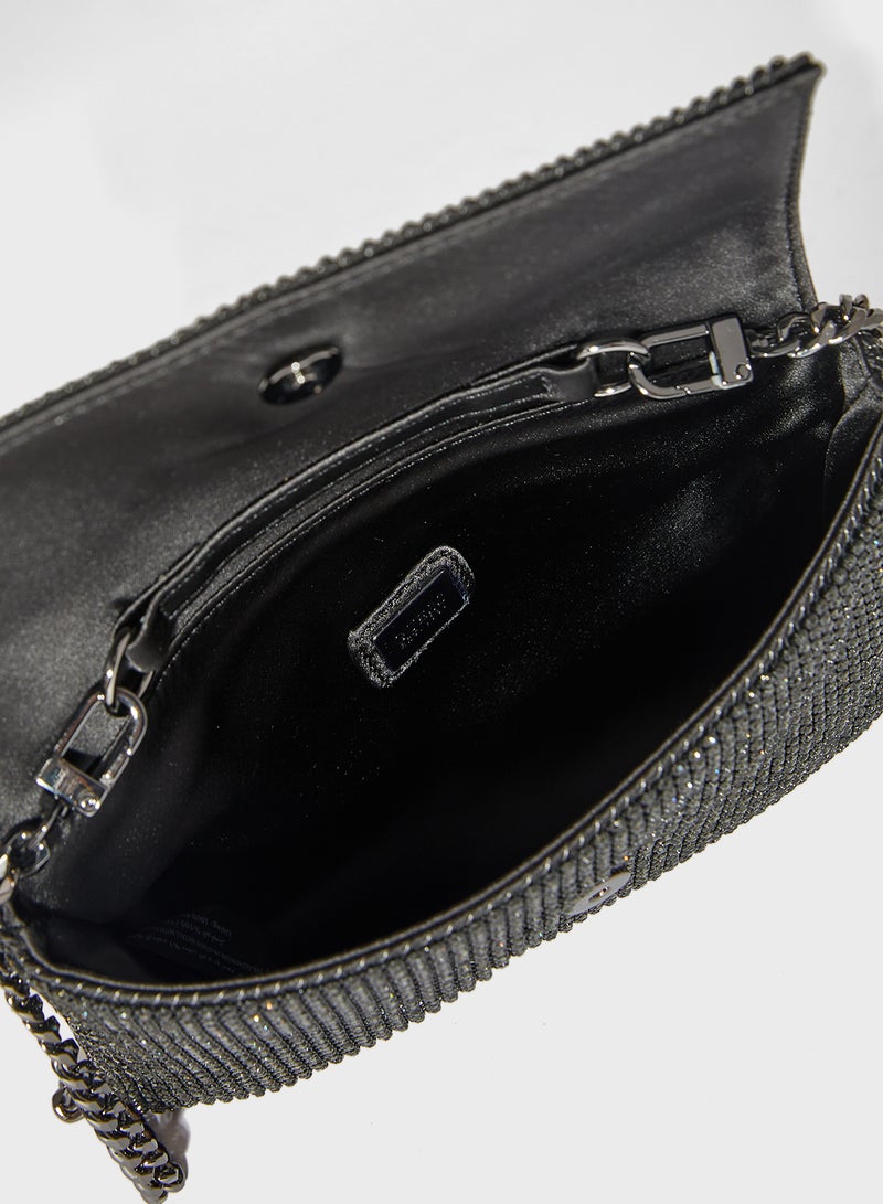 جس حقيبة كلاتش زالينا بغطاء قلاب - Image 5