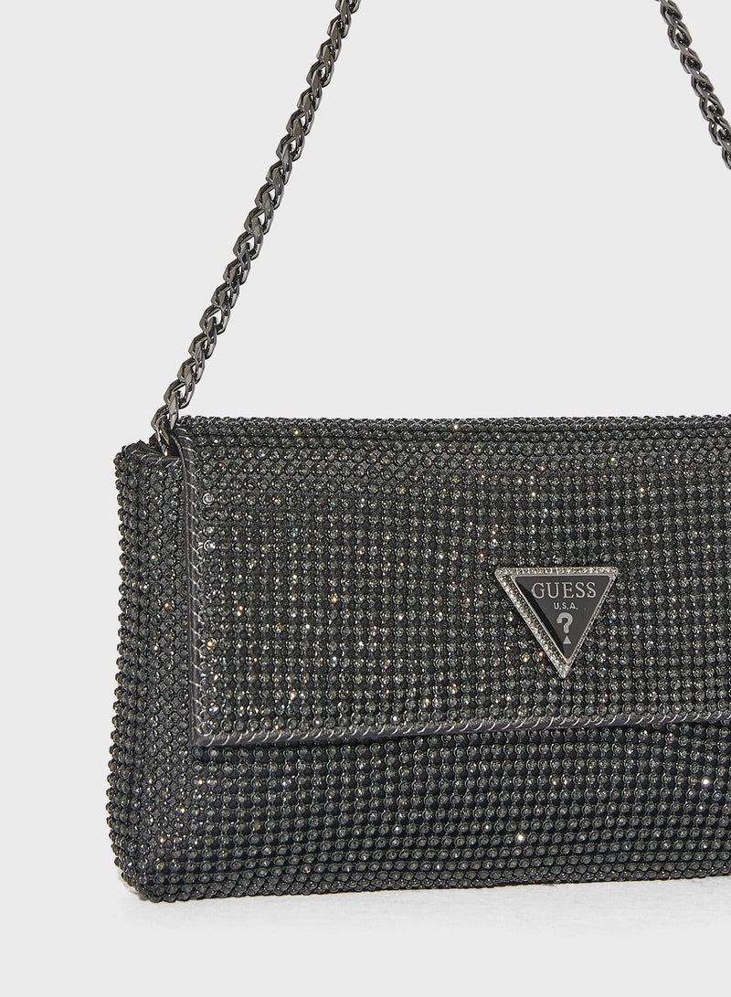 جس حقيبة كلاتش زالينا بغطاء قلاب - Image 3