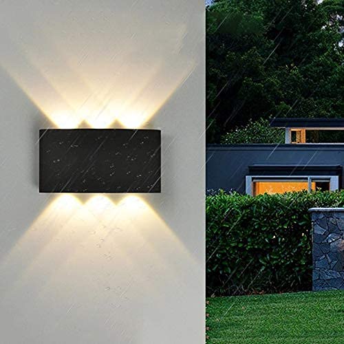 Groeien 6 watts LED Waterproof Indoor/ Outdoor Up Down Wall Lamp (Warm White,Metal) - Image 3
