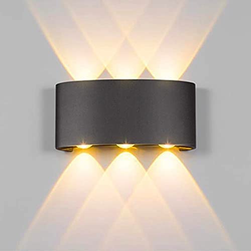 Groeien 6 watts LED Waterproof Indoor/ Outdoor Up Down Wall Lamp (Warm White,Metal) - Image 1