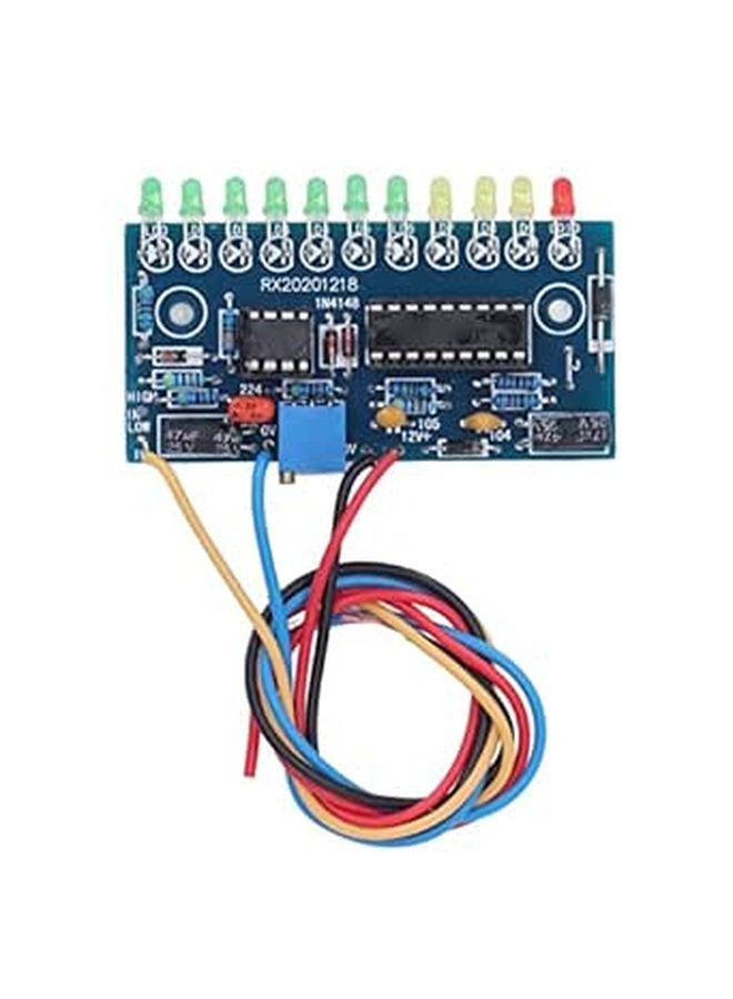 وحدة مؤشر مستوى الصوت LED مكونة من 10 شرائح، عداد VU LED 3 مم للمكبر المسبق - Image 1