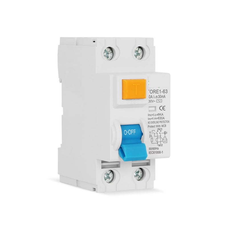 40A 4Pole 100mA RCCB RCD قاطع دائرة التيار المتبقي مفتاح أمان 230V - Image 4