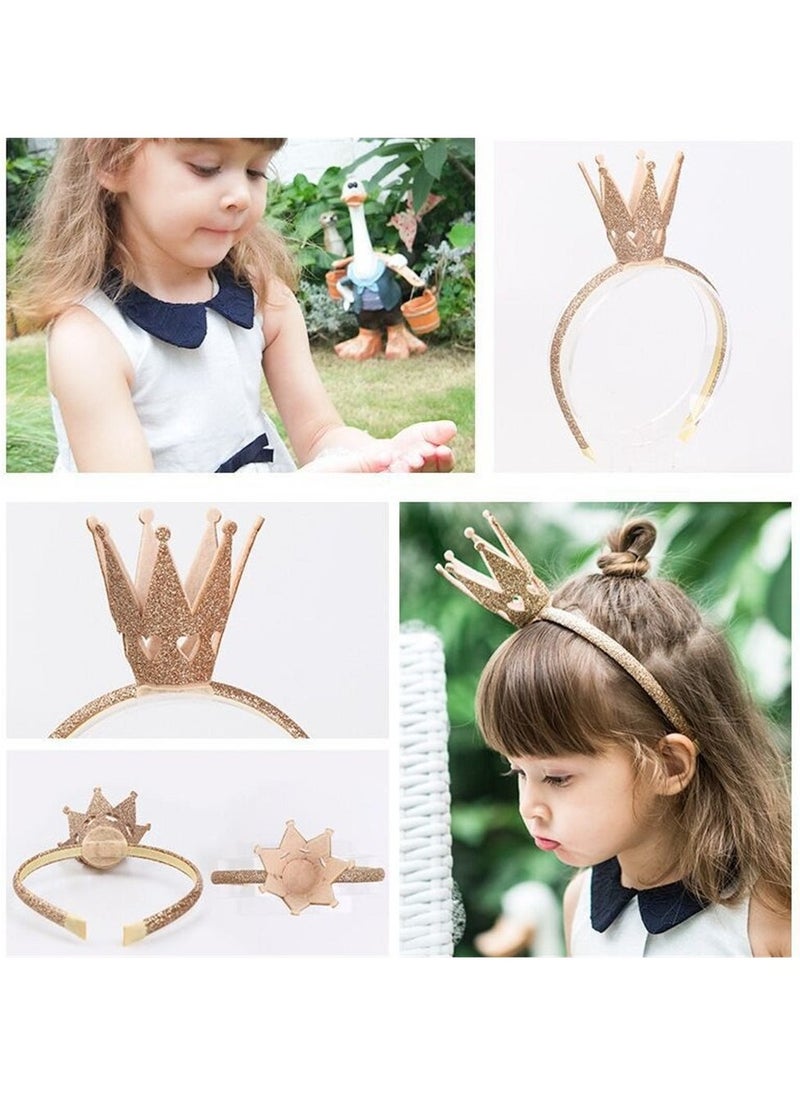 Generic - Gold Tiny Queen of Hearts Crown, Queen of Hearts Costumes, Alice in Wonderland Cosplay, and Villains Costumes, Ideal Costume Accessories for Women - Image 1