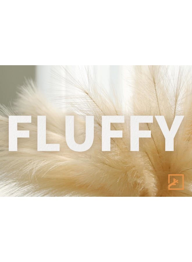 ZIFTY 7-Pcs 38"/3.1FT Faux Pampas Grass Large Tall Fluffy Artificial Fake Flower Boho Decor Bulrush Reed Grass for Vase Filler Farmhouse Home Wedding Decor (Beige) - Image 3