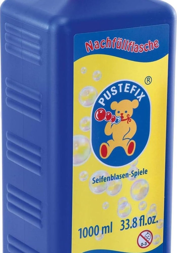PUSTEFIX Bubble Refill Bottle - 1000 ml of Premium Soap Bubbles - Image 1