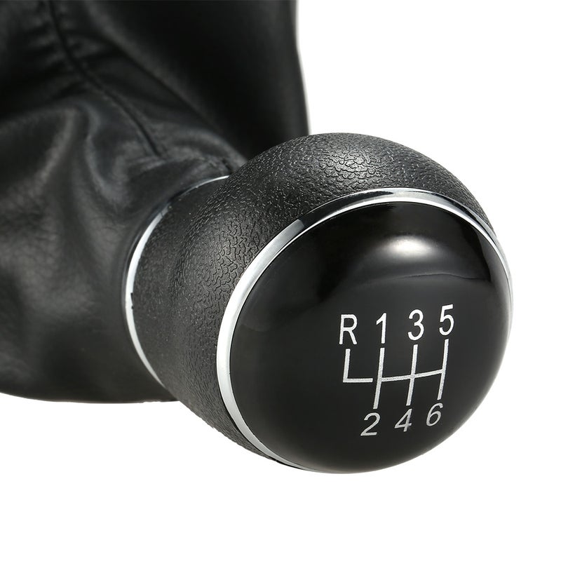 6 Speed Gear Shift Knob Leather Boot for VW Passat B7 - Image 3
