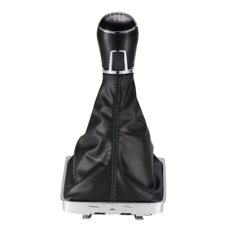 6 Speed Gear Shift Knob Leather Boot for VW Passat B7 - Image 4