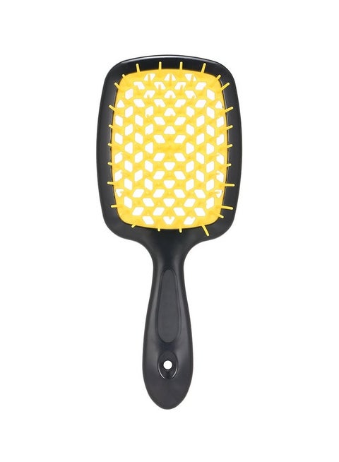 Anti Static Detangle Paddle Hairbrush Yellow 20X4X9cm