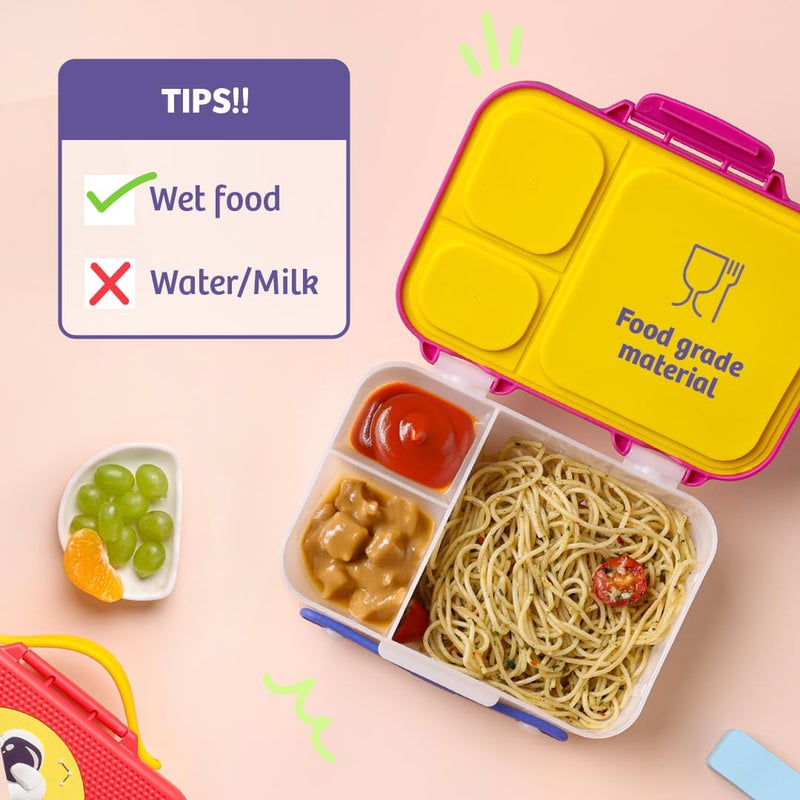 Rabitat MUNCHBEE Personalized Bento Lunch Box Diva | 2 Years Brand Warranty | Tiffin Box for School Kids | Lunch Box for Kids Girls | Tiffin Box for School | ISI Certified | 1000 ml - Image 3