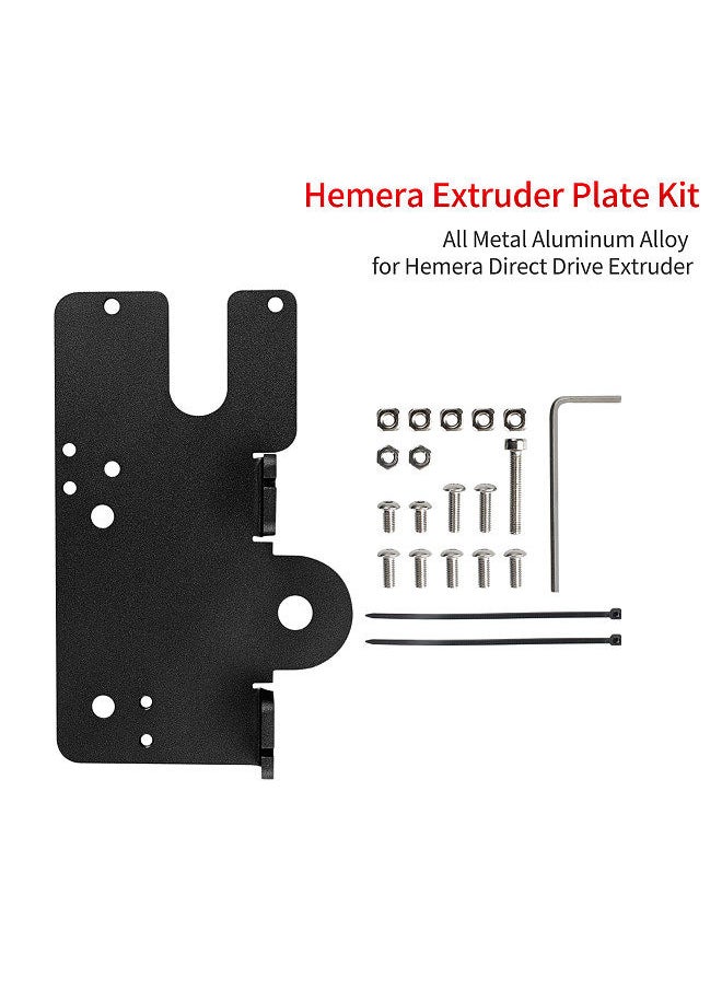 Generic - 3D Printer Extruder Plate Kit Compatible with Hemera All Metal Aluminum Alloy Direct Drive Extruder Support  Plate Upgrade Parts For Ender-3/V2/3S/3PRO/ CR-10/10S Series - Image 1