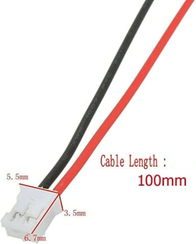 حزمة بطاريات ليثيوم أيون قابلة لإعادة الشحن من نوع 18650 بسعة 3.7V و4400mAh مع موصل JST PH 2.0/2P، بقدرة 16.28Wh وتيار 4.4A، لون أزرق، أبعاد 6.6 × 1.8 سم، مناسبة للإلكترونيات والألعاب والإضاءة والمعدا - Image 3