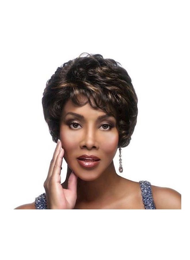 Loquat Short Curly And Wavy Wig Brown - Image 3