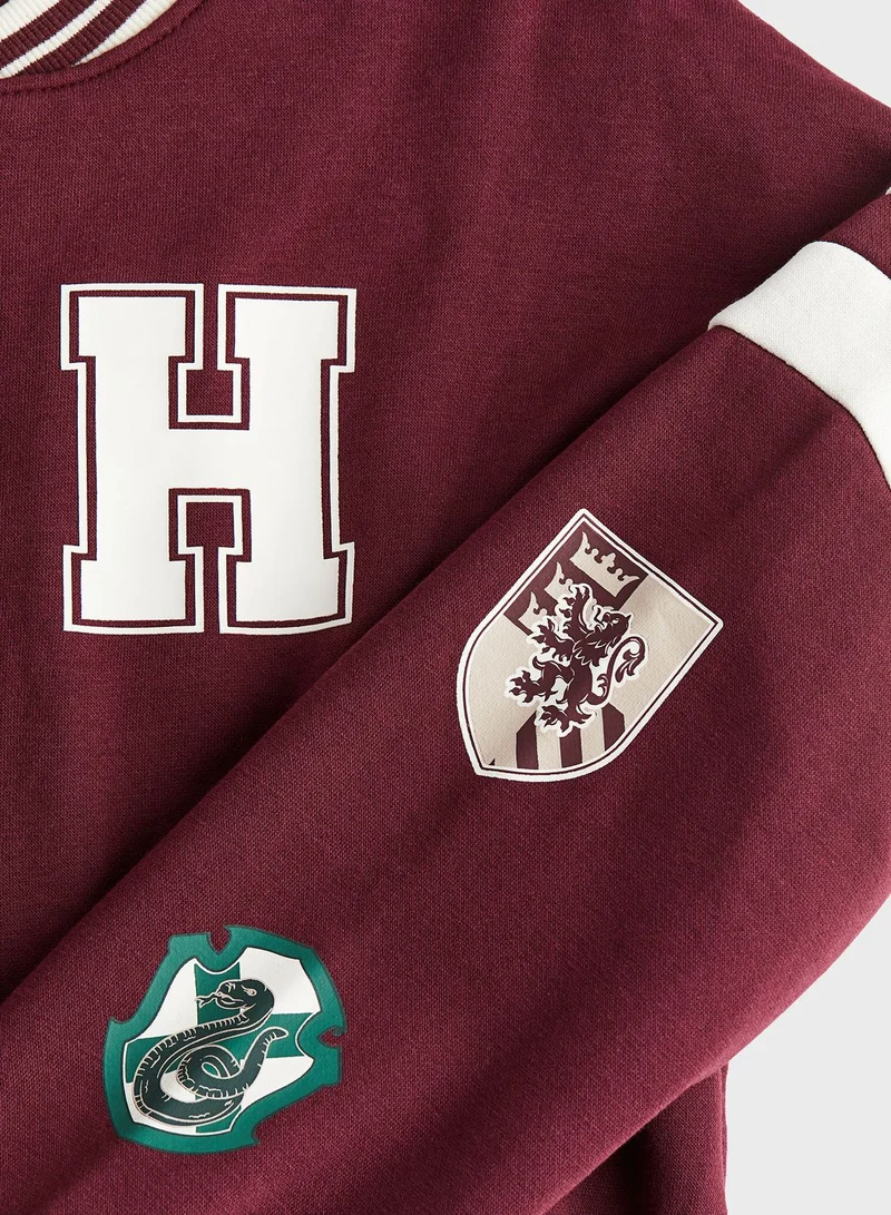 H&M Youth Printed Baseball Jacket