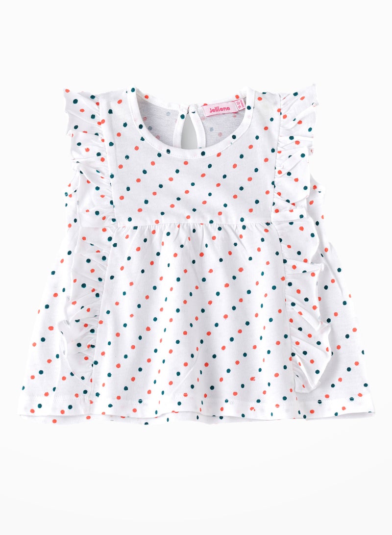 جيلين تيشيرتات قطنية مريحة للبنات بطبعات مرحة وصيفية من صن شاين سكواد - Image 1