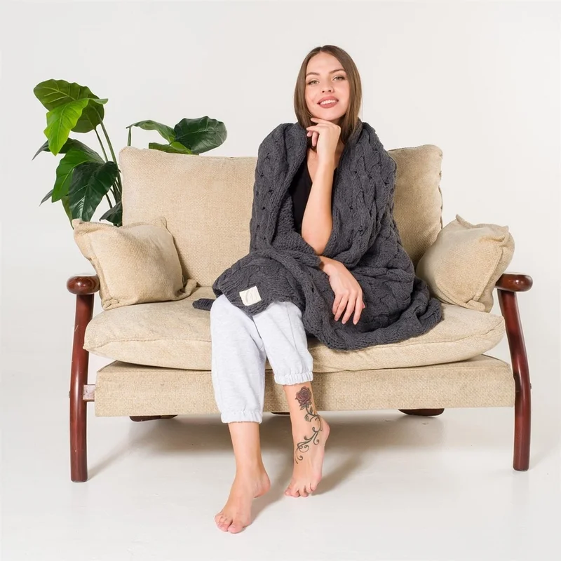 ميسبيغا Serenita Hair Knitted Knitwear Blanket