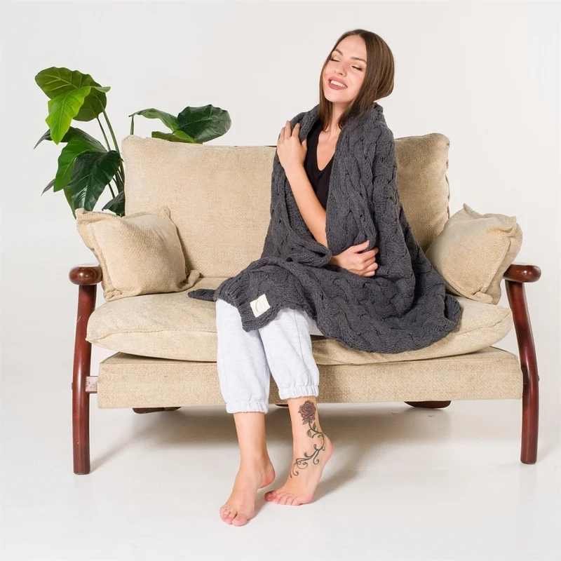 ميسبيغا Serenita Hair Knitted Knitwear Blanket