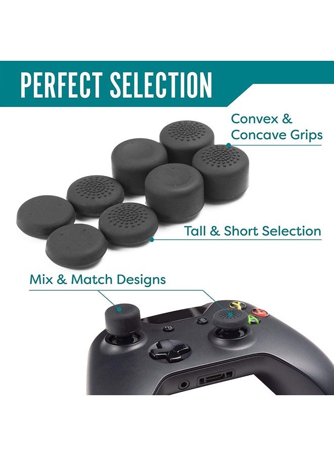 إيه إم جيه طقم أغطية مقابض الإبهام مكون من 8 قطع لجهاز بلايستيشن 4 (PS4)/ بلايستيشن 5 (PS5) - Image 2